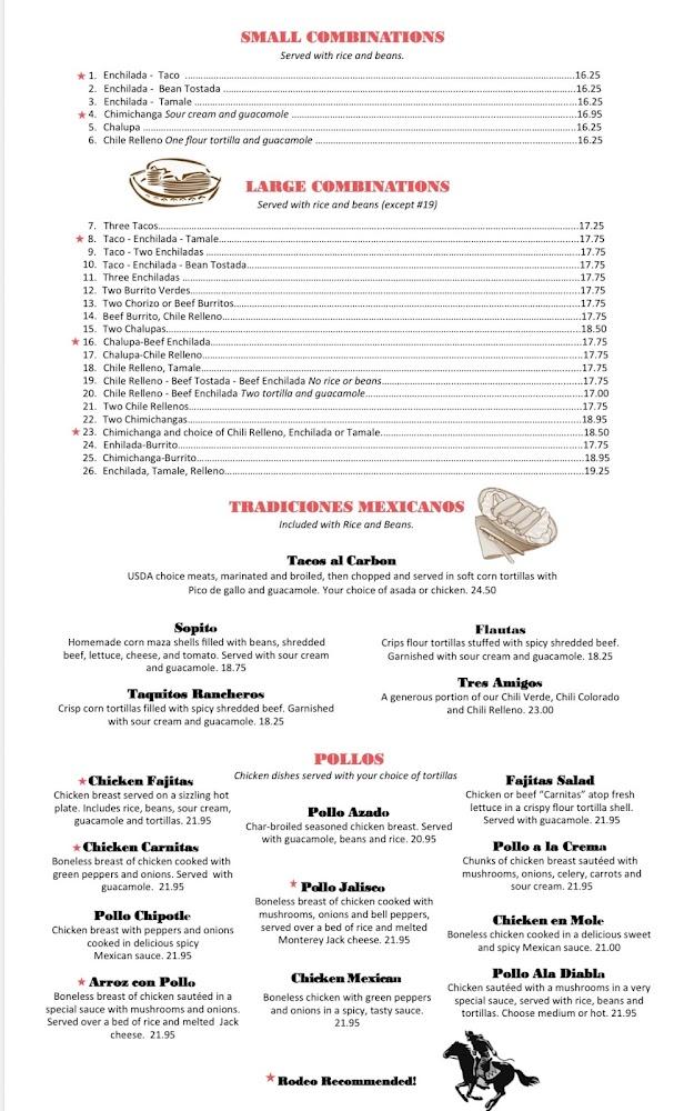 El Rodeo Menu image 1