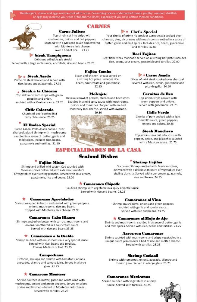 El Rodeo Menu image 2